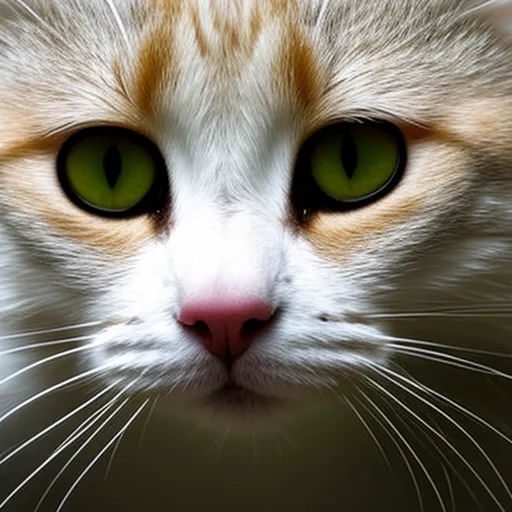 

This image shows a white cat looking up at the camera with an inquisitive expression. The cat's fur is soft and fluffy, and its eyes are bright and alert. This image is the perfect illustration for an article about understanding cats,